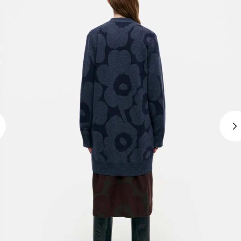 NWT* MARIMEKKO Kadmium long jacquard knit cardigan - Picture 3 of 12